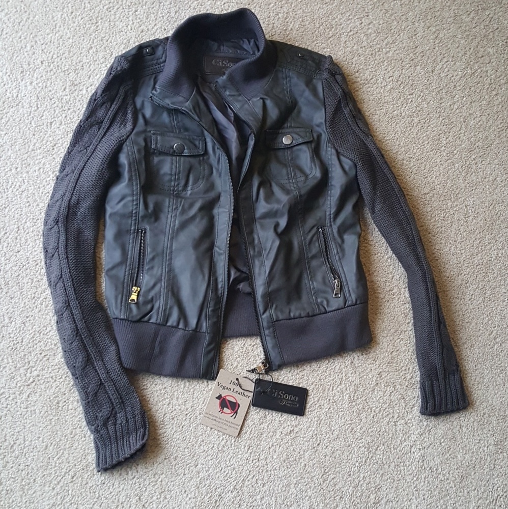 Ci Sono faux leather jacket